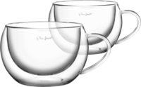 Lamart LT9012 Vaso Cappucino 270ml Dupla Falú Üveg Pohár Szett 2 Darabos