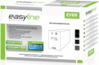 Ever Easyline 650VA / 360W Vonalinteraktív UPS Fekete