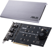 Asus HYPER M.2 X16 V2 4x M.2 PCIe SSD beépítő PCIe kártya