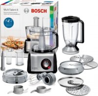 Bosch MC812M865 Food Processor Kompakt Konyhai Robotgép - Fekete/Inox