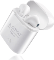 Savio TWS-01 Bluetooth Fülhallgató - Fehér