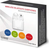 Savio TWS-01 Bluetooth Fülhallgató - Fehér