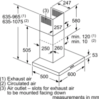 Bosch DWB66DM50 Serie 4 Kürtős páraelszívó
