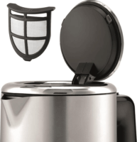 WMF LONO 1.6L Vízforraló - Rozsdamenetes acél/Fekete