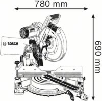 Bosch GCM 12 GDL Professional Leszabó- és gérvágó fűrész