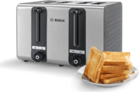 Bosch TAT7S45 Kenyérpirító - Fekete/Inox