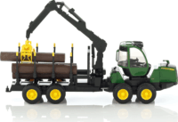 Bruder John Deere 1210E traktor rönkrakodóval Zöld