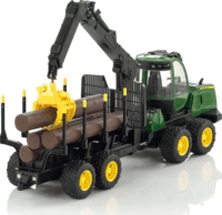 Bruder John Deere 1210E traktor rönkrakodóval Zöld