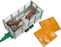 Bruder Állatszállító pótkocsi 1 tehénnel