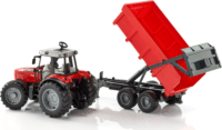 Bruder Massey Ferguson 7480 pótkocsival Piros