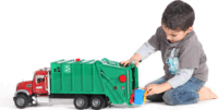 Bruder MACK Granite szemeteskocsi Zöld