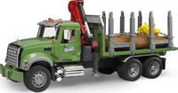 Bruder MACK Granite rönkszállitó Zöld