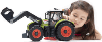 Bruder Claas Axion 950 homlokrakodóval Világoszöld