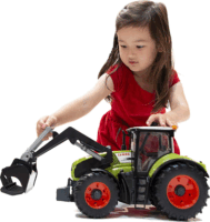 Bruder Claas Axion 950 homlokrakodóval Világoszöld