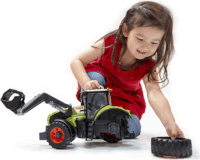 Bruder Claas Axion 950 homlokrakodóval Világoszöld