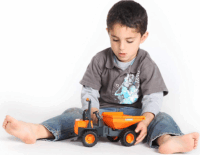 Bruder AUSA mini dömper Narancs