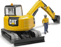 Bruder Caterpillar Mini markológép munkással