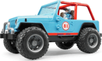 Bruder Jeep Wrangler kék terepjáró sofőrrel
