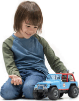 Bruder Jeep Wrangler kék terepjáró sofőrrel