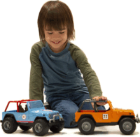 Bruder Jeep Wrangler kék terepjáró sofőrrel