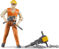 Bruder Épitőipari munkás munkaeszközökkel