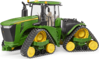Bruder John Deere 9620RX hernyótalpas traktor Zöld