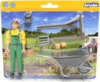 Bruder Bworld Mezőgazdasági munkás munkaeszközökkel