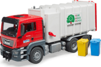 Bruder MAN TGS oldaltöltős szemetesautó Piros/Szürke
