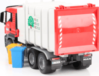 Bruder MAN TGS oldaltöltős szemetesautó Piros/Szürke