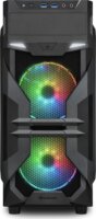 Sharkoon VG7-W RGB Számítógépház - Fekete