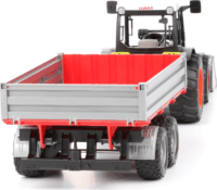 Bruder Claas Nectis 267 F markolós traktor utánfutóval (1:16)