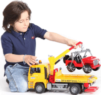 Bruder MAN TGA autószállító terepjáróval (1:16)