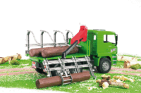 Bruder MAN TGA 41.440 rakodódarus rönkszállító (1:16)