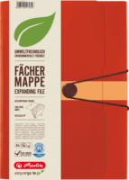 Herlitz Újrahasznosított A4 12 rekeszes mappa - Narancssárga