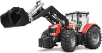 Bruder Massey Ferguson 7624 traktor homlokrakodóval (1:16)