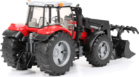 Bruder Massey Ferguson 7624 traktor homlokrakodóval (1:16)