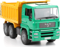 Bruder MAN TG 410A billenőplatós teherautó (1:16) fiúknak - Zöld/Sárga