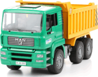 Bruder MAN TG 410A billenőplatós teherautó (1:16) fiúknak - Zöld/Sárga