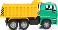 Bruder MAN TG 410A billenőplatós teherautó (1:16) fiúknak - Zöld/Sárga