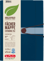 Herlitz Újrahasznosított A4 12 rekeszes mappa - Sötétékék