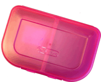 Herlitz Műanyag Uzsonnás ételtároló doboz 1,42L - Pink