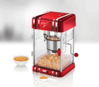 Unold Retro Popcorn készítő - Vörös fém / Króm