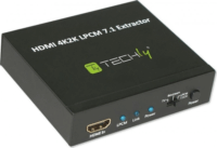 Techly 025756 4K HDMI -> Optikai Toslink Jack Audio Extractor LPCM 7.1 UHD 3D