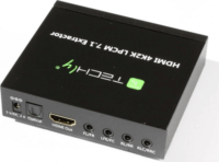 Techly 025756 4K HDMI -> Optikai Toslink Jack Audio Extractor LPCM 7.1 UHD 3D