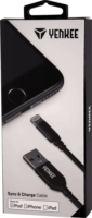 Yenkee USB2.0 - Lightning iPhone töltőkábel 2m - Fekete