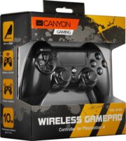 Canyon CND-GPW5 Vezeték nélküli controller touchpaddal PS4-hez - Fekete