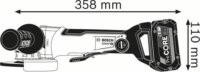 Bosch GWX 18V-10 SC X-LOCK Professional Akkus sarokcsiszoló (akku és töltő nélkül)