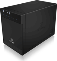 RaidSonic Icy Box IB-3740-C31 4x 3.5" USB 3.1 Gen 2 Type-C Külső HDD ház - Fekete