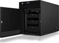 RaidSonic Icy Box IB-3740-C31 4x 3.5" USB 3.1 Gen 2 Type-C Külső HDD ház - Fekete