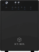 RaidSonic Icy Box IB-3740-C31 4x 3.5" USB 3.1 Gen 2 Type-C Külső HDD ház - Fekete